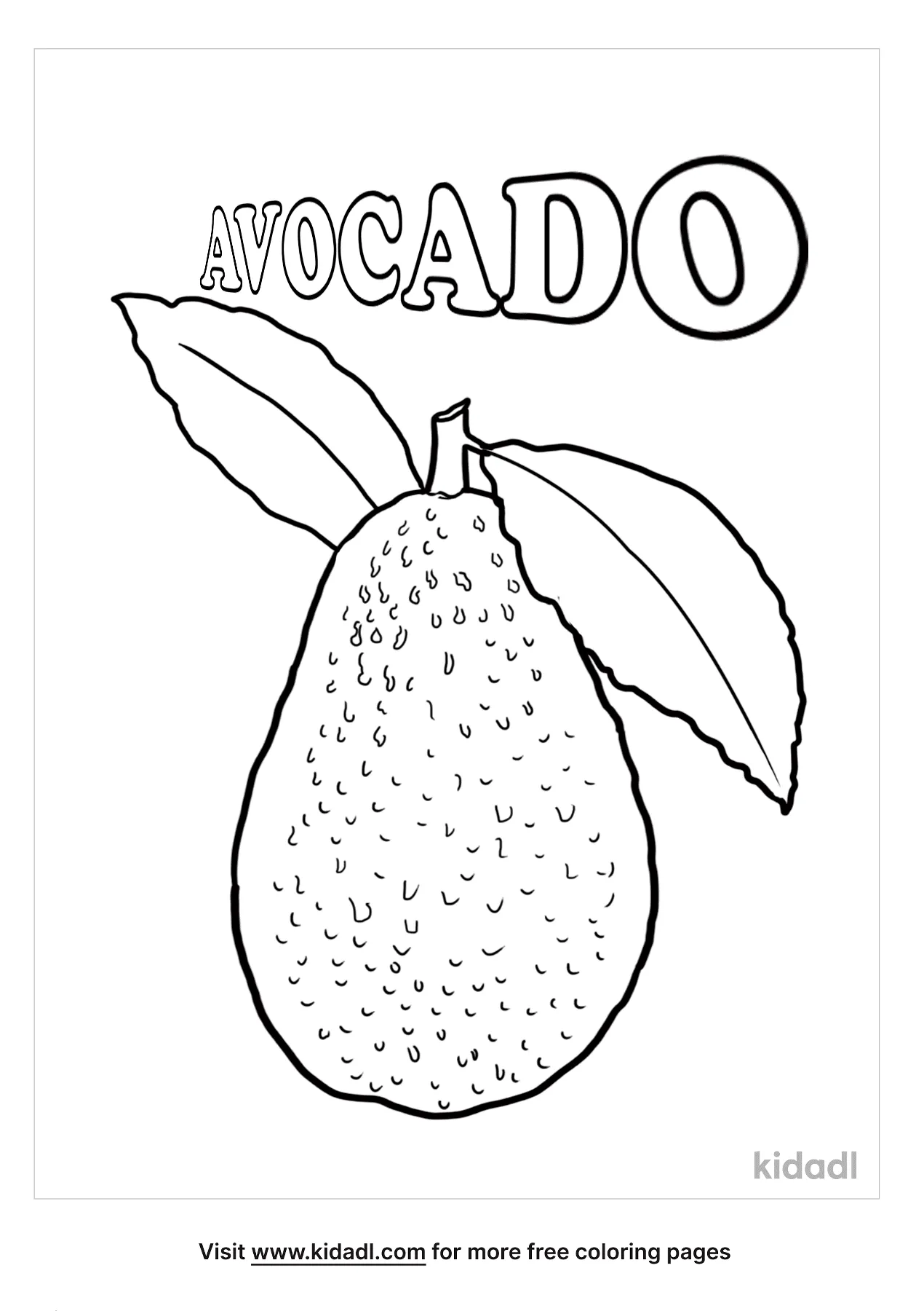 Avocado Coloring Pages   Free Fruit Coloring Pages   Kidadl