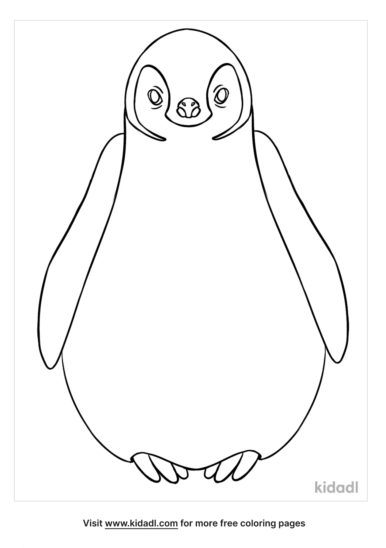 coloring penguin pages
