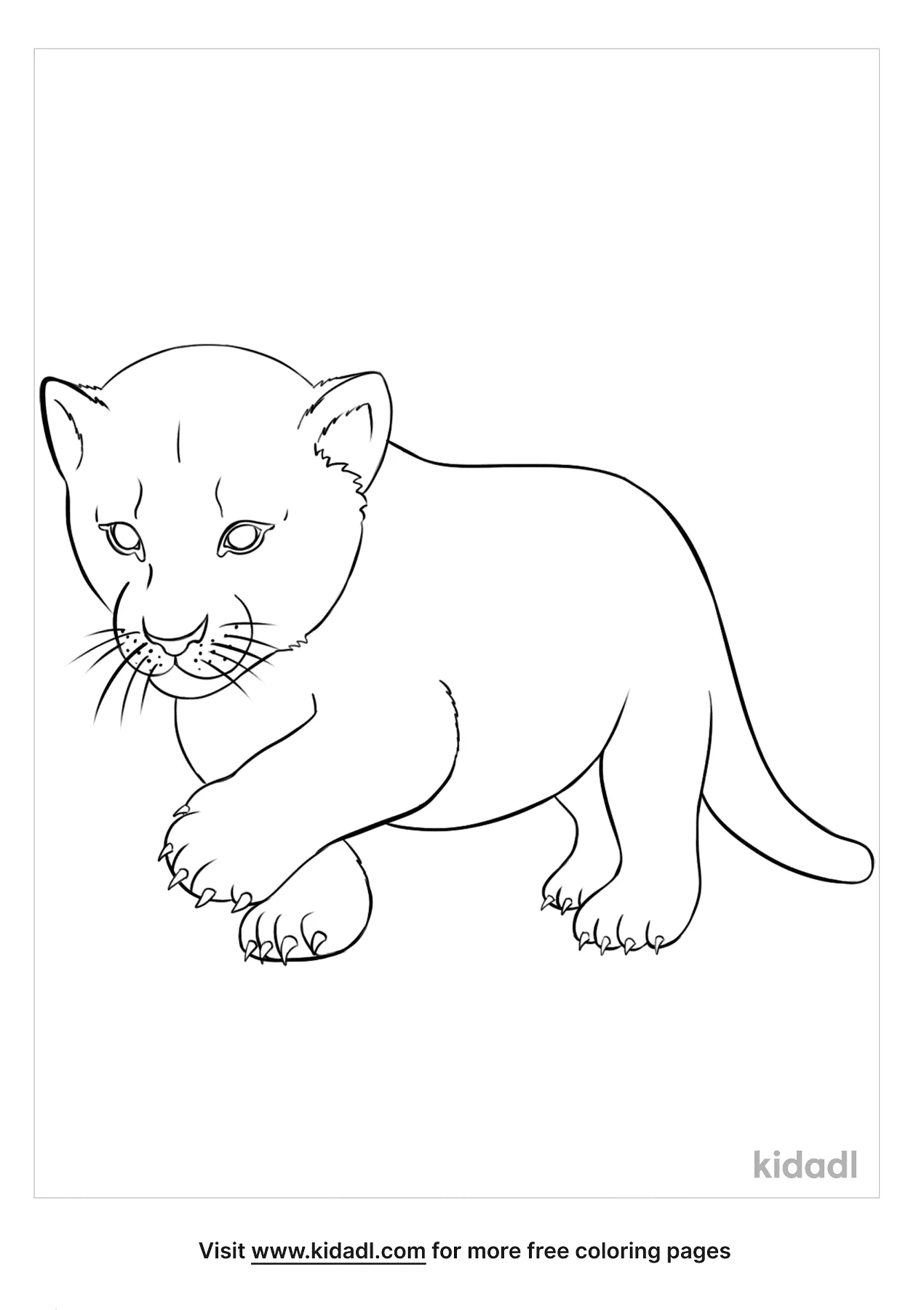 Baby Lion Coloring Pages Free Animals Coloring Pages Kidadl