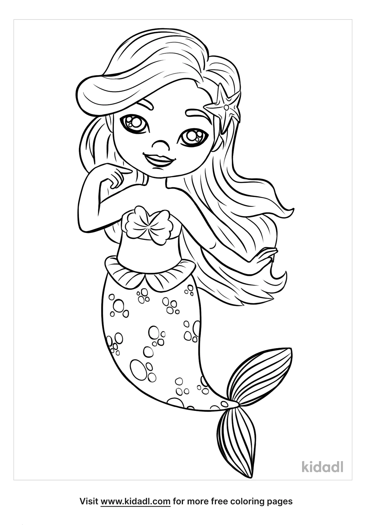 Baby Mermaid Coloring Pages Free Ocean Coloring Pages Kidadl
