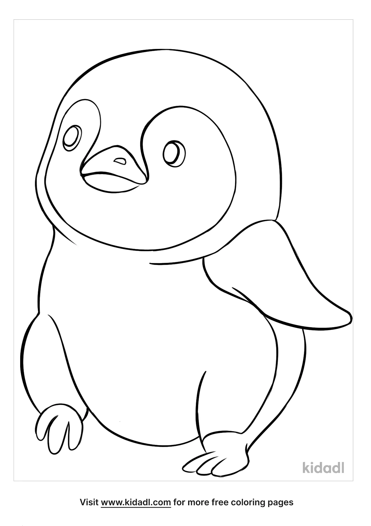 Baby Penguin Coloring Pages   Free Animals Coloring Pages   Kidadl