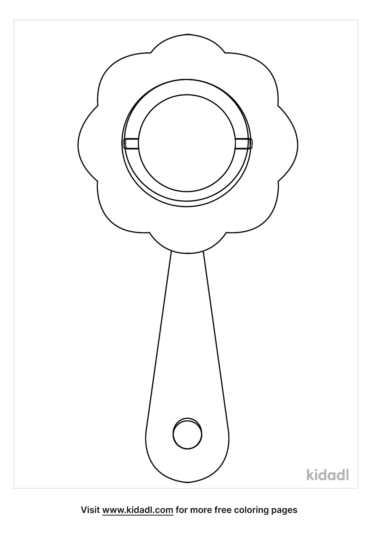 Baby Rattle Coloring Pages Free Toys Coloring Pages Kidadl