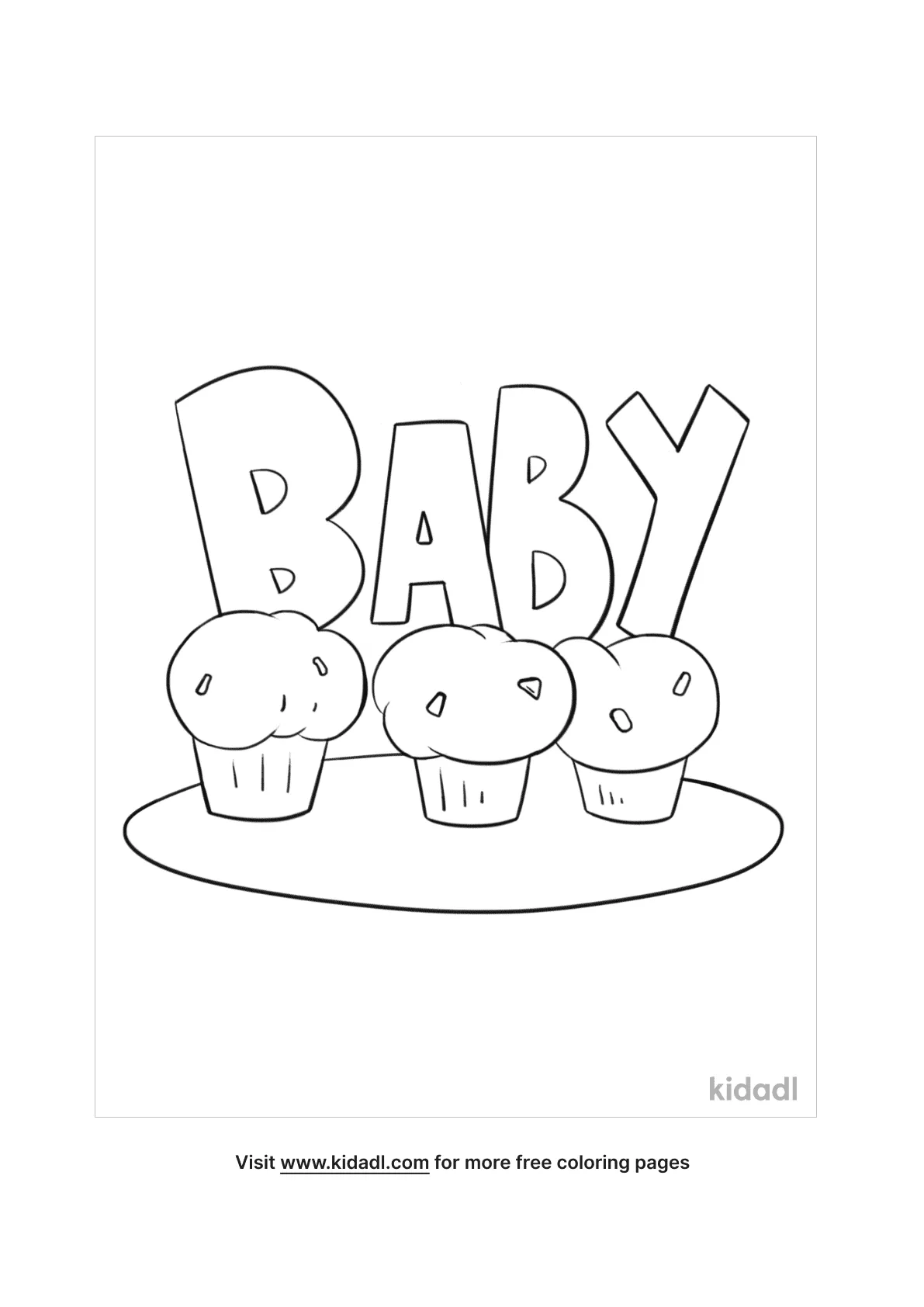 free coloring pages baby shower