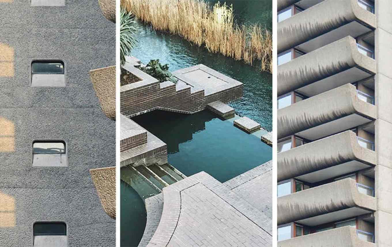 The Barbican’s architectural style is described as ‘brutalist’