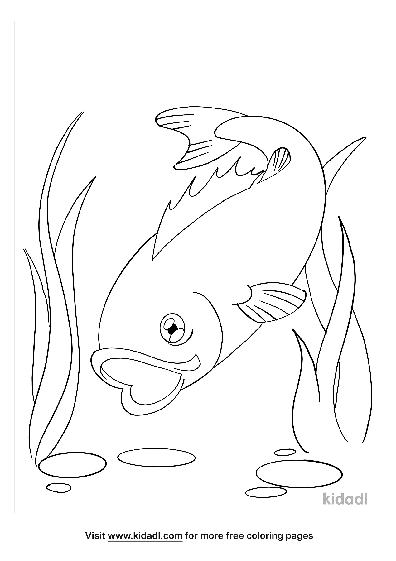 Bass Coloring Pages Free Fish Coloring Pages Kidadl