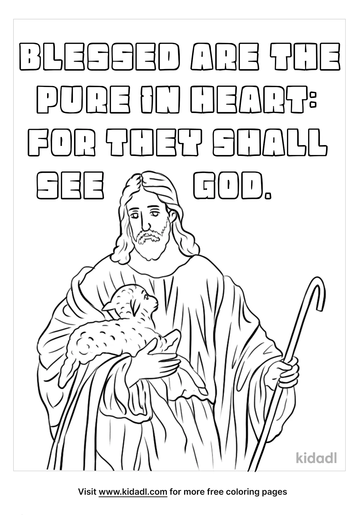 beatitudes for children coloring pages