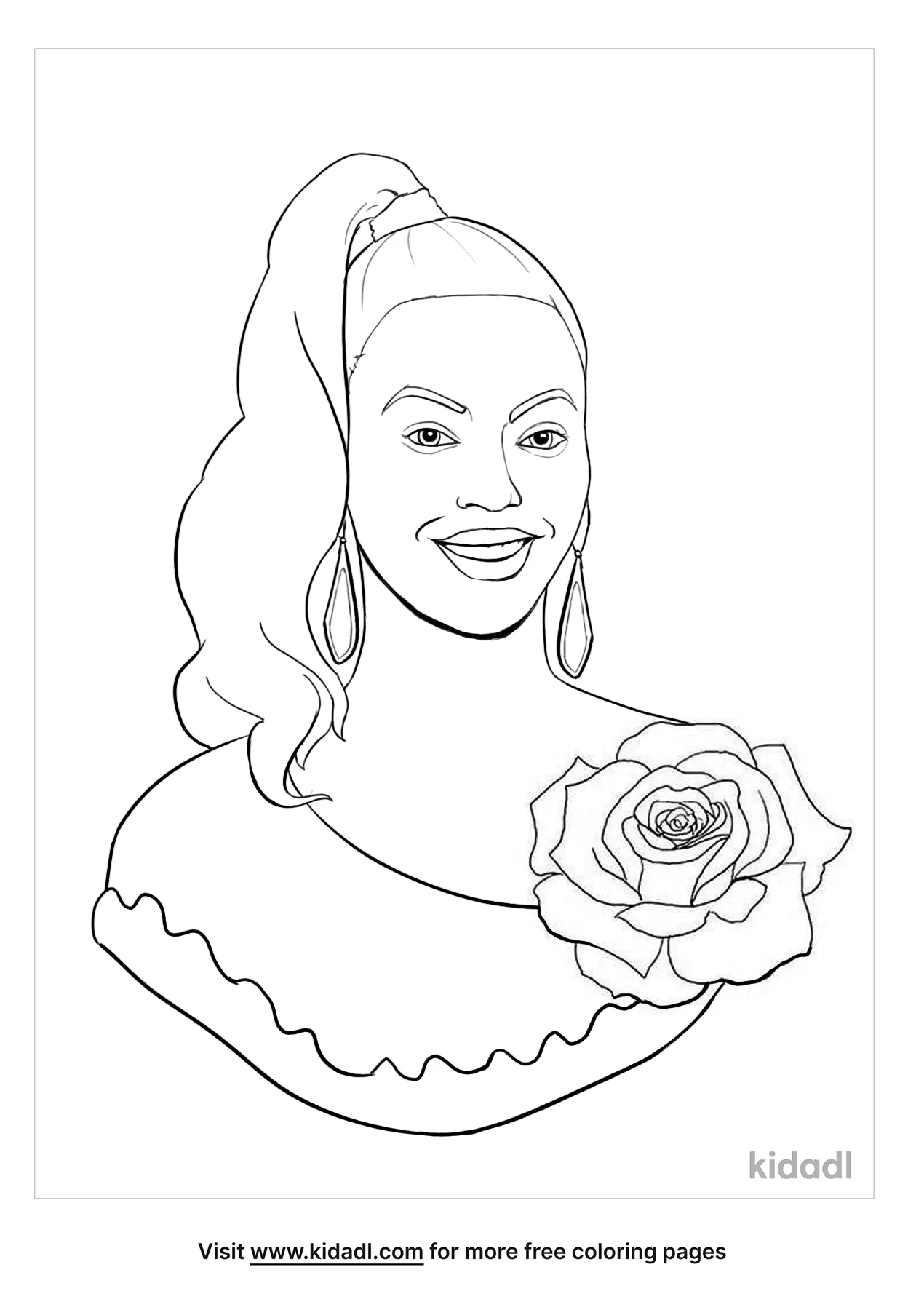 Famous Black People Coloring Pages