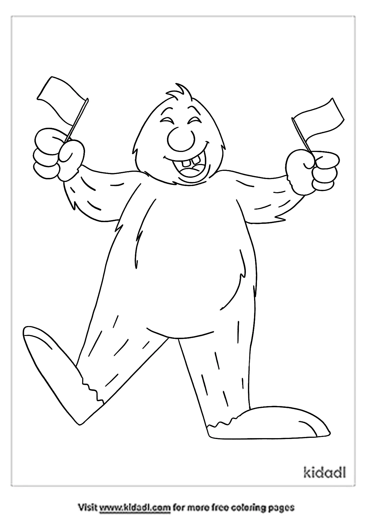 coloring pages bigfoot