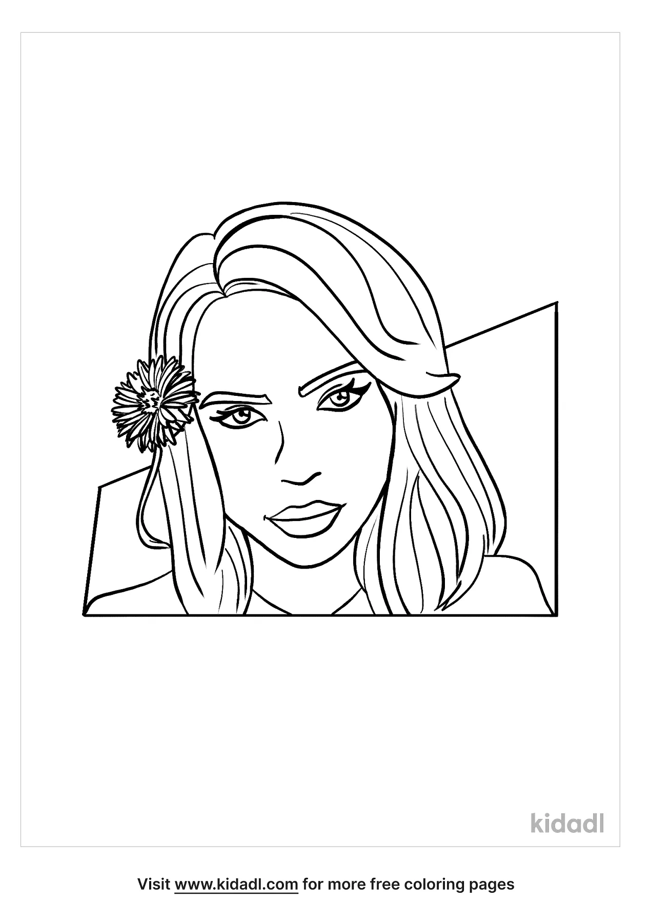 Billie Eilish Coloring Pages Free People Coloring Pages Kidadl