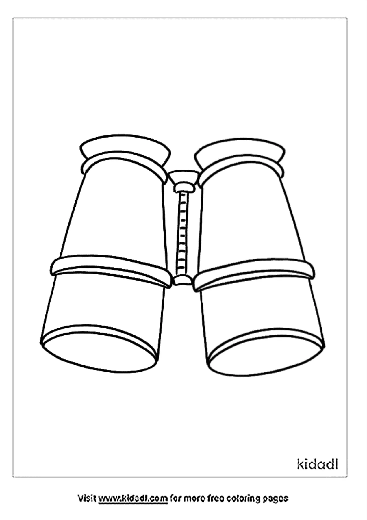 free binoculars coloring pages for kids