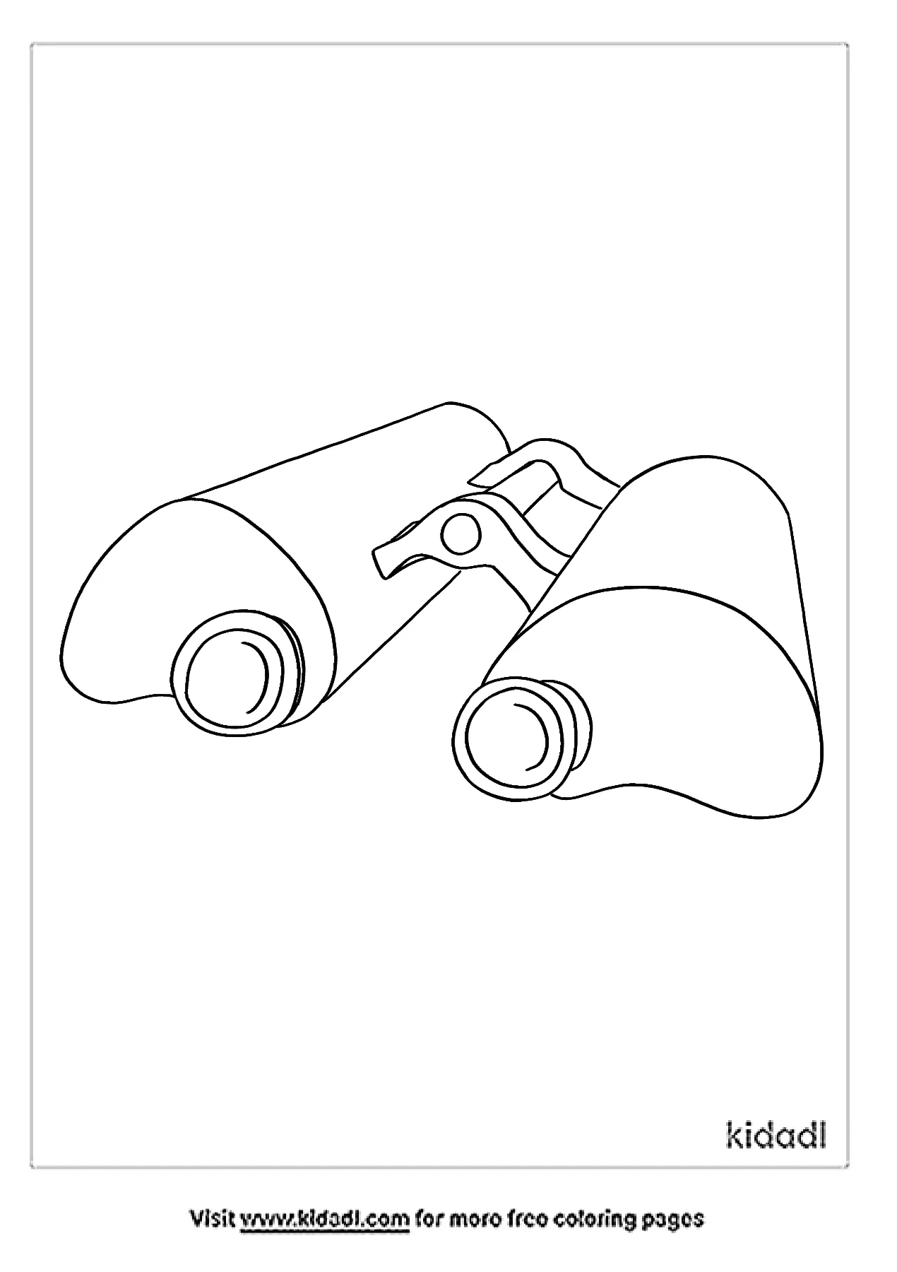 free binoculars coloring pages for kids