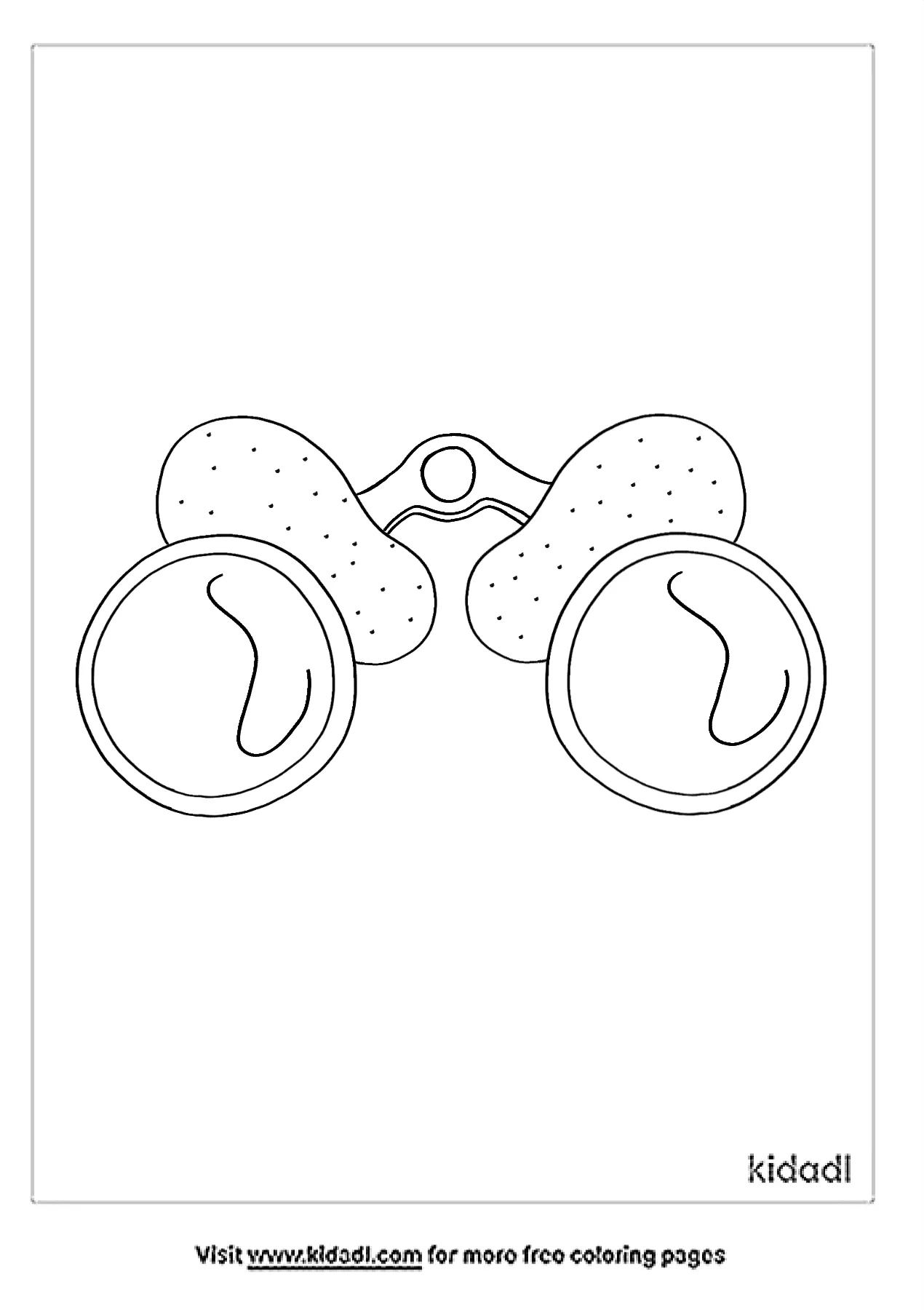 free binoculars coloring pages for kids