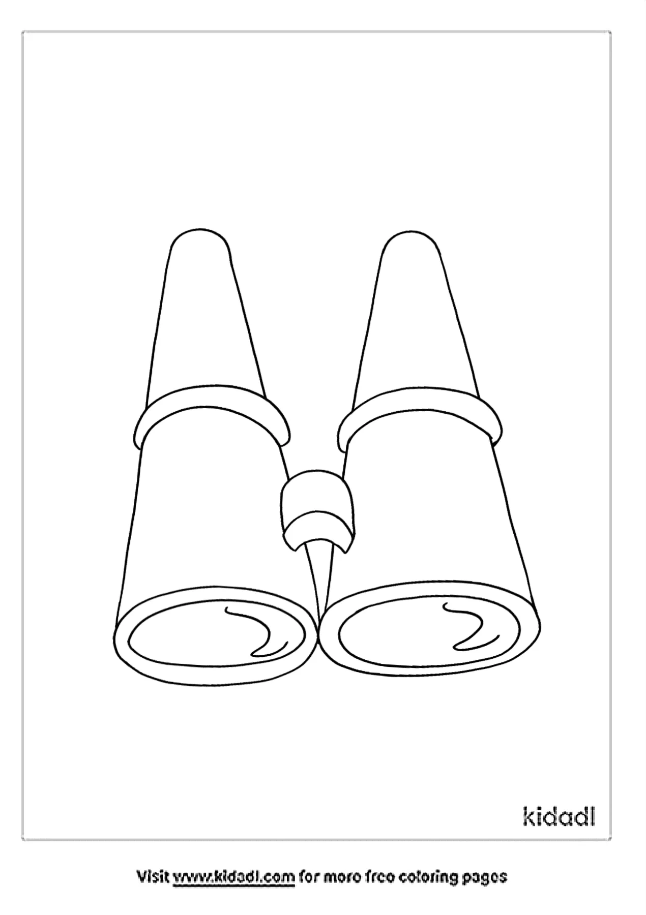 free binoculars coloring pages for kids