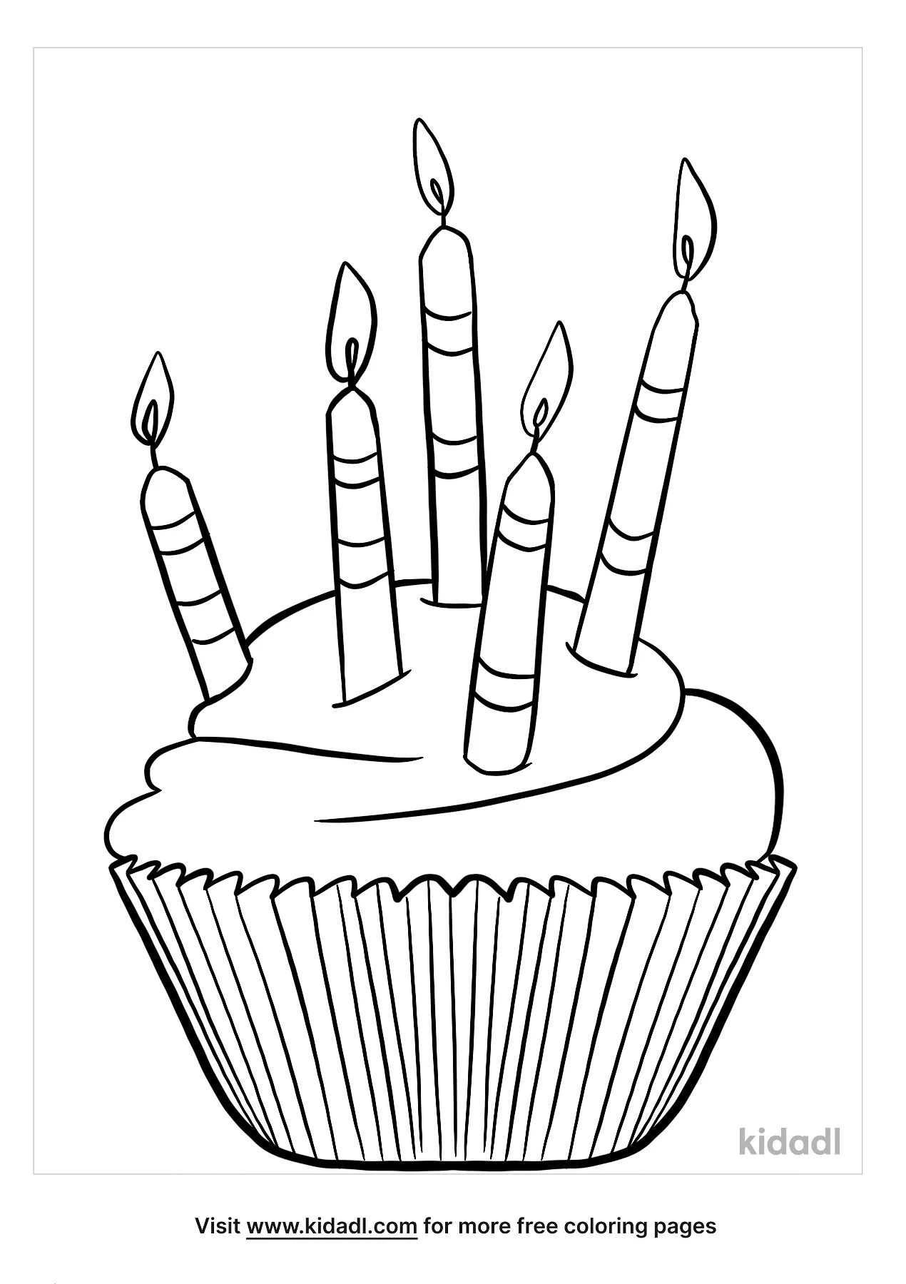 Birthday Candle Coloring Pages