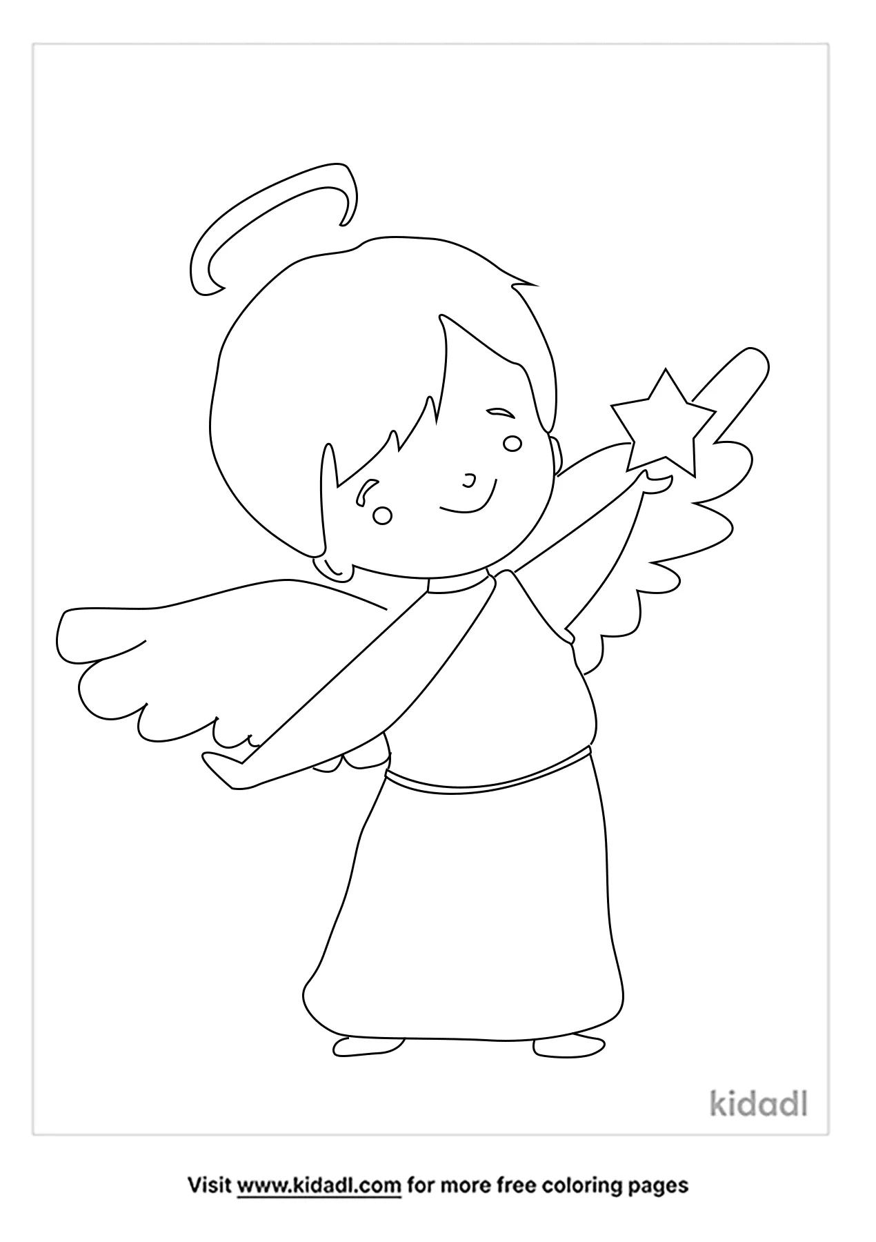 Boy Angel Coloring Page   Free Bible Coloring Page   Kidadl