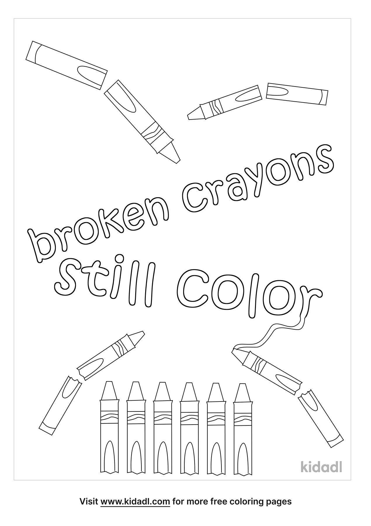 coloring pages crayons