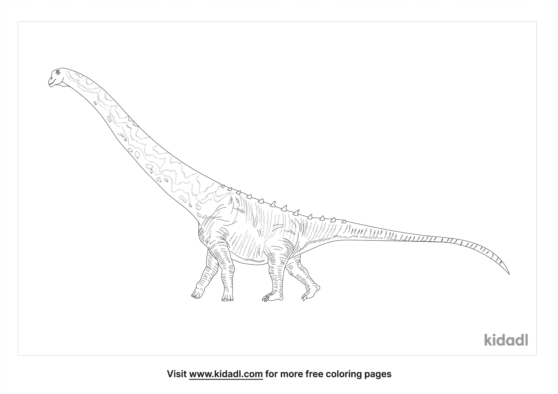 Bruhathkayosaurus Coloring Page