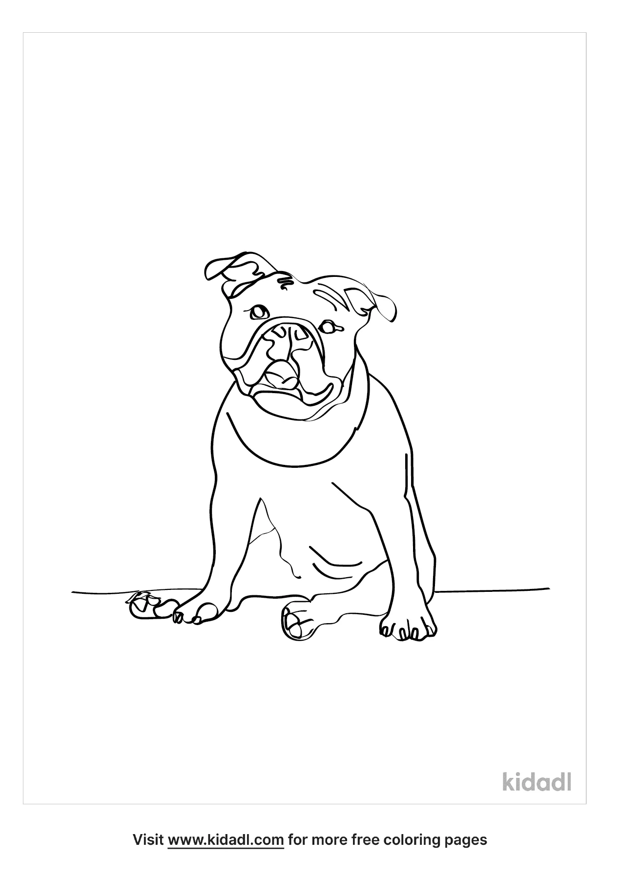 free coloring pages of bulldogs