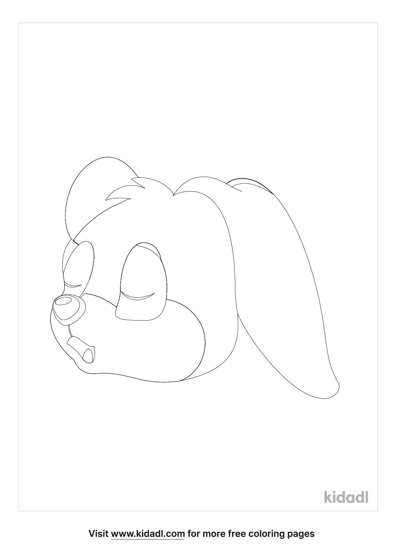 Bunny Face Coloring Pages