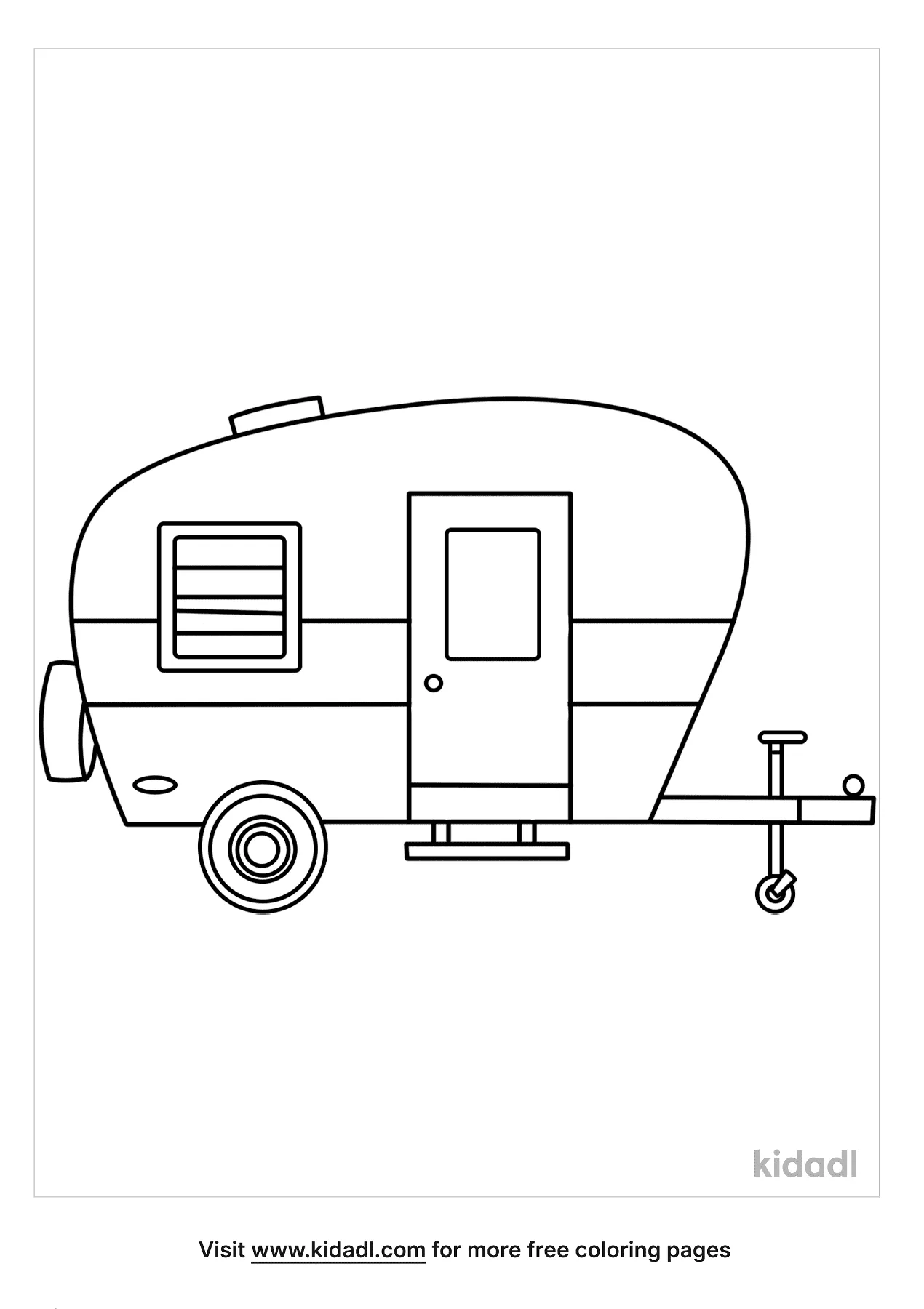 free camping coloring pages