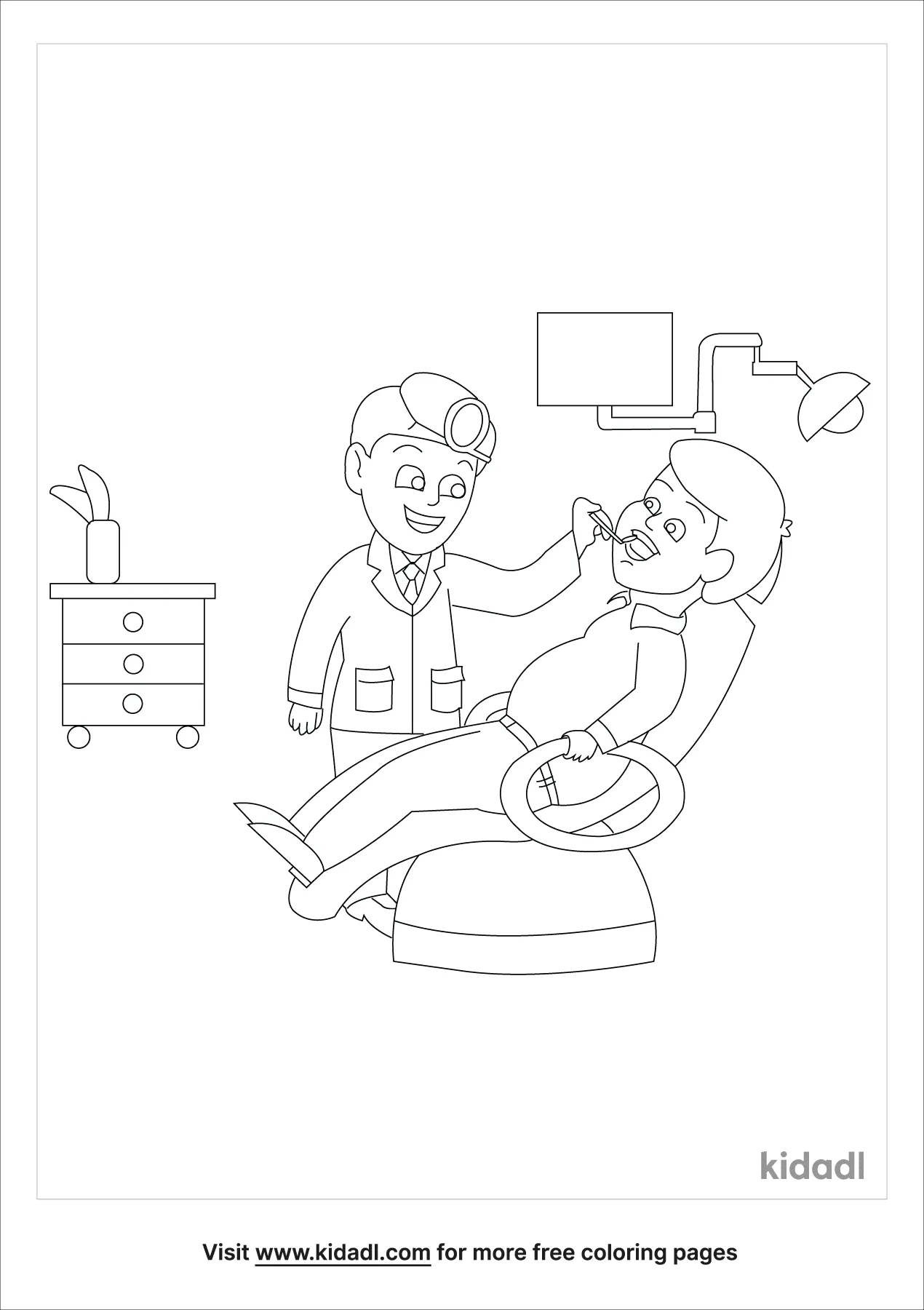 Free Care For The Teeth Coloring Page | Coloring Page Printables | Kidadl