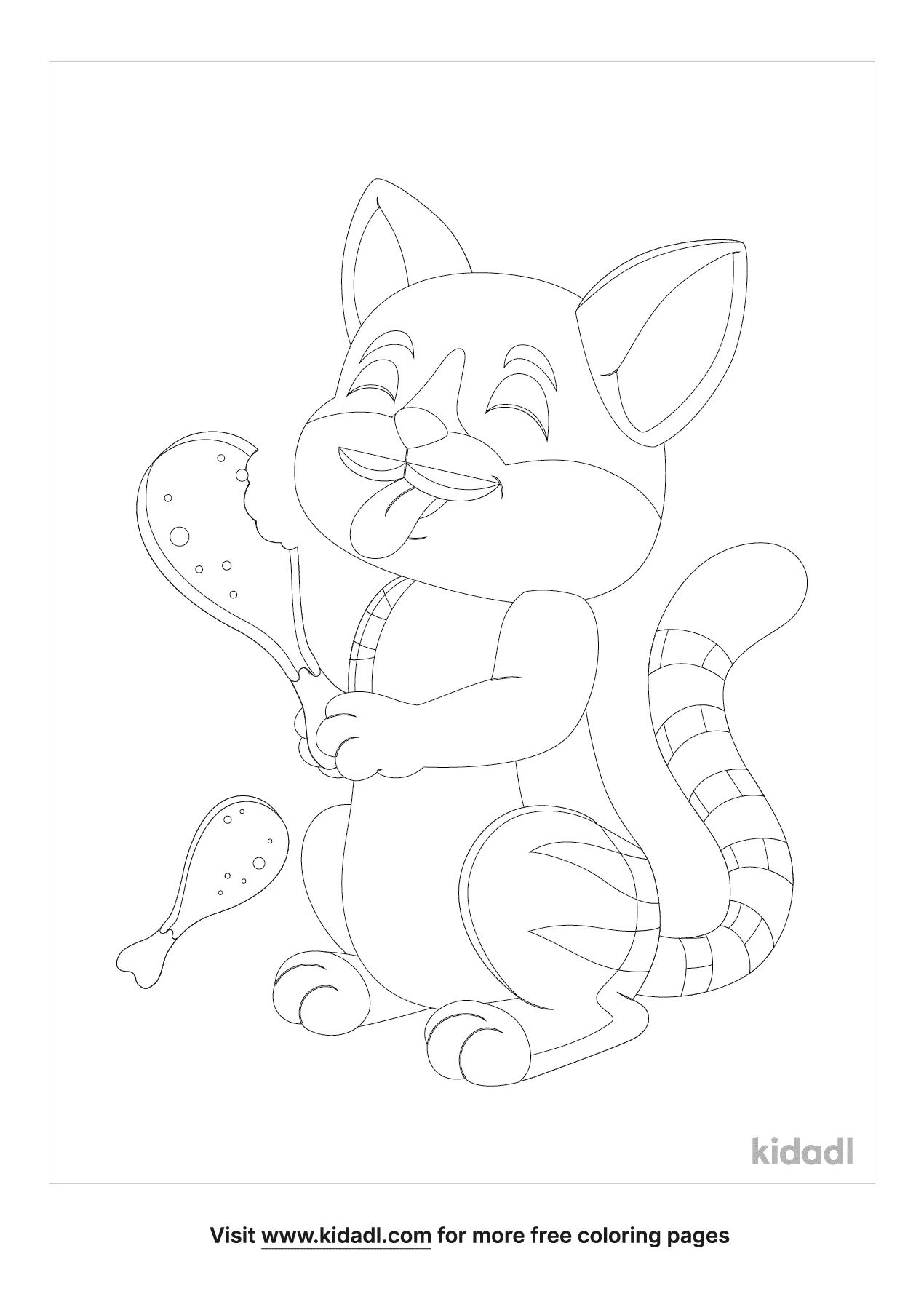 coloring pages chicken cat