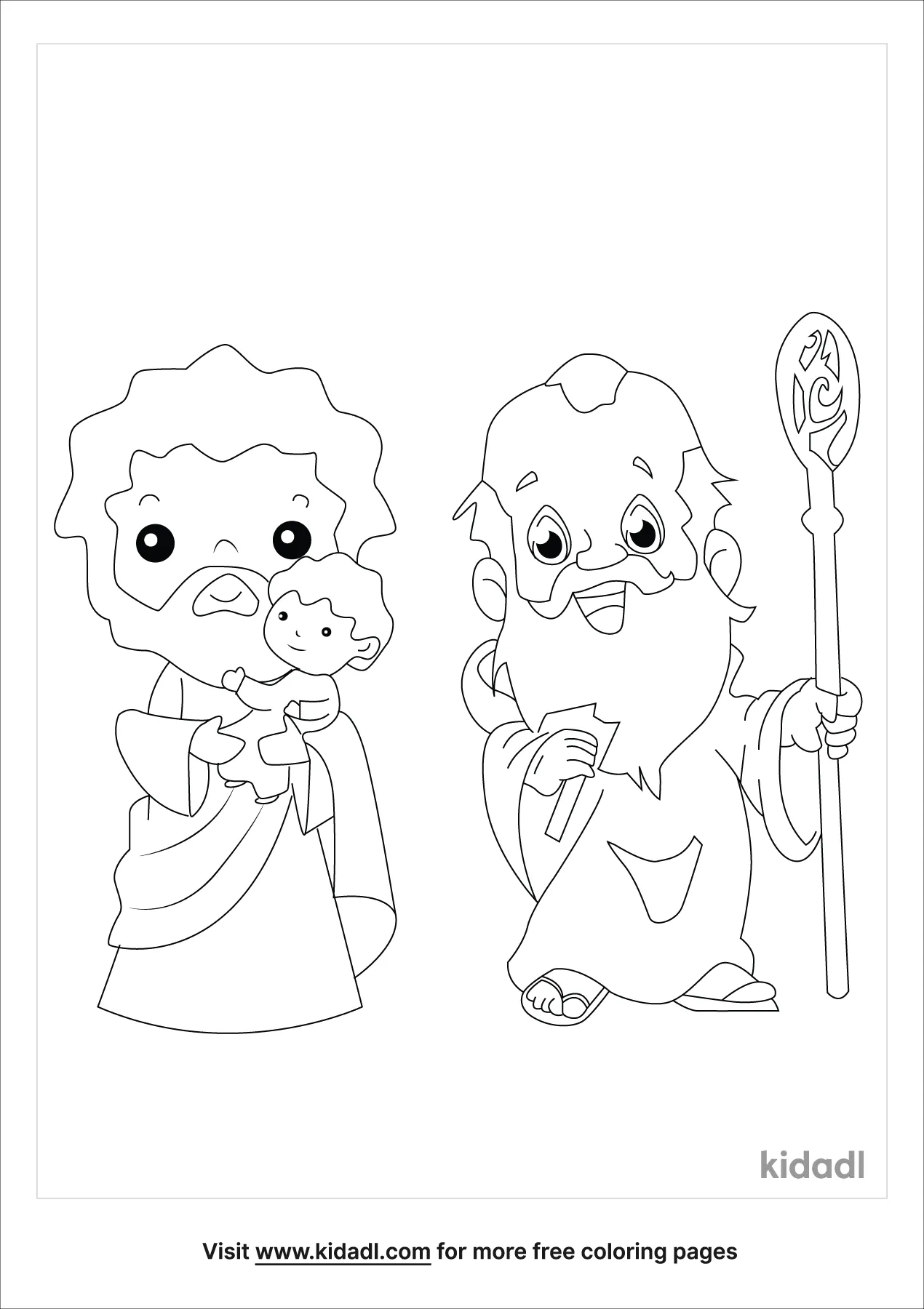 free saint coloring pages