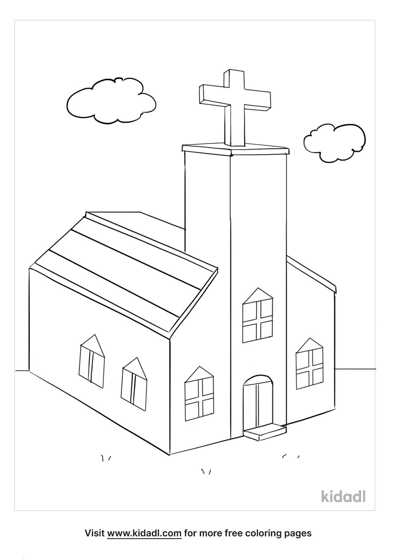 printable church coloring pages