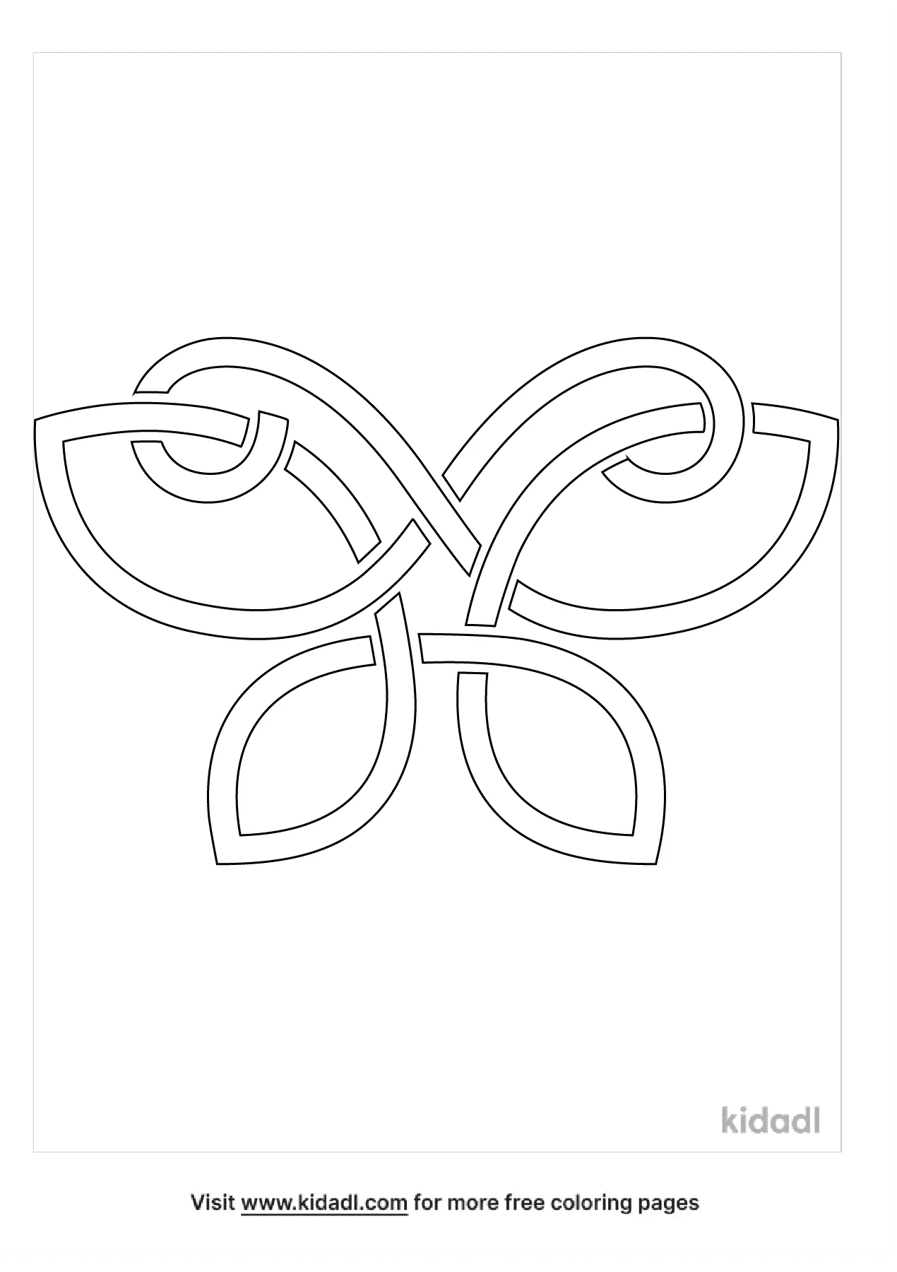 Celtic Butterfly Coloring Page