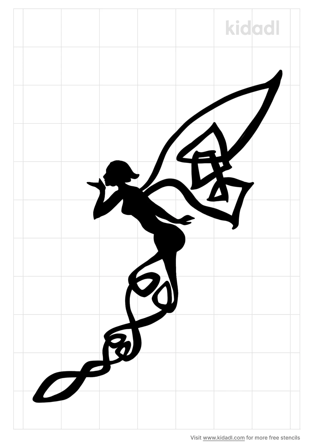 free-celtic-fairy-stencil-stencil-printables-kidadl