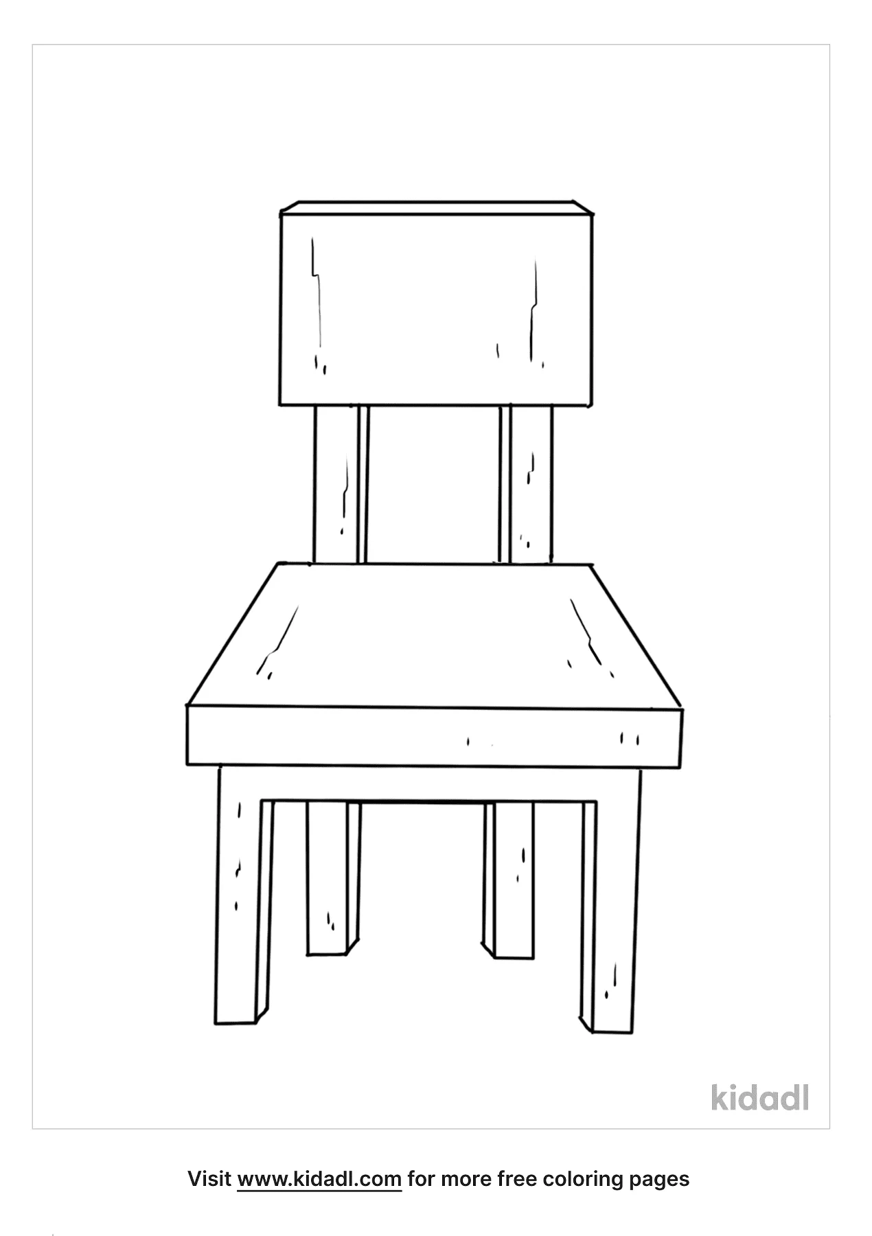 Chair Coloring Pages Free At Home Coloring Pages Kidadl