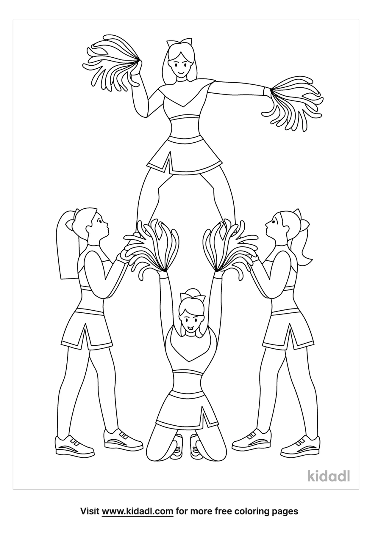 cheerleader banners and coloring pages