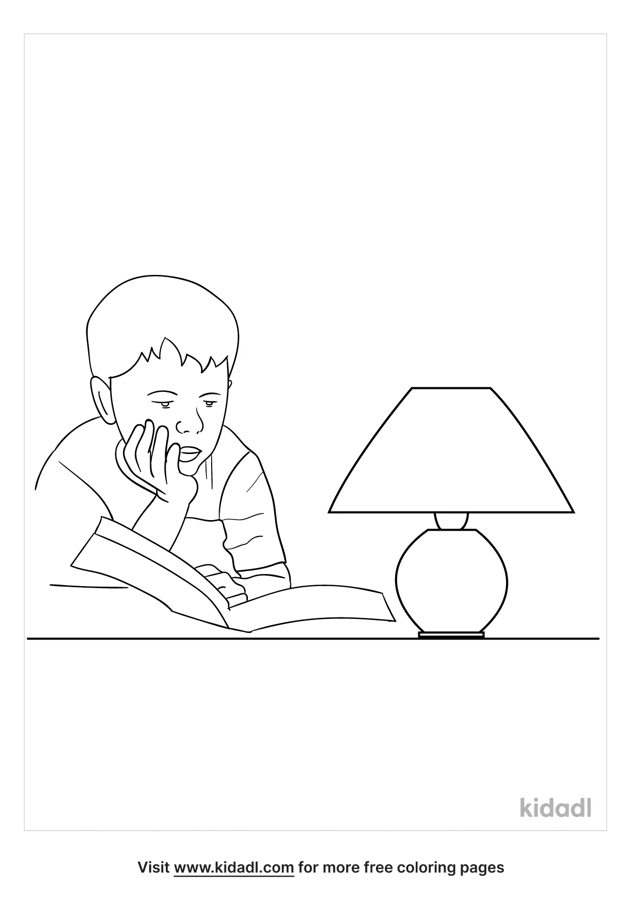 lamps baby coloring pages