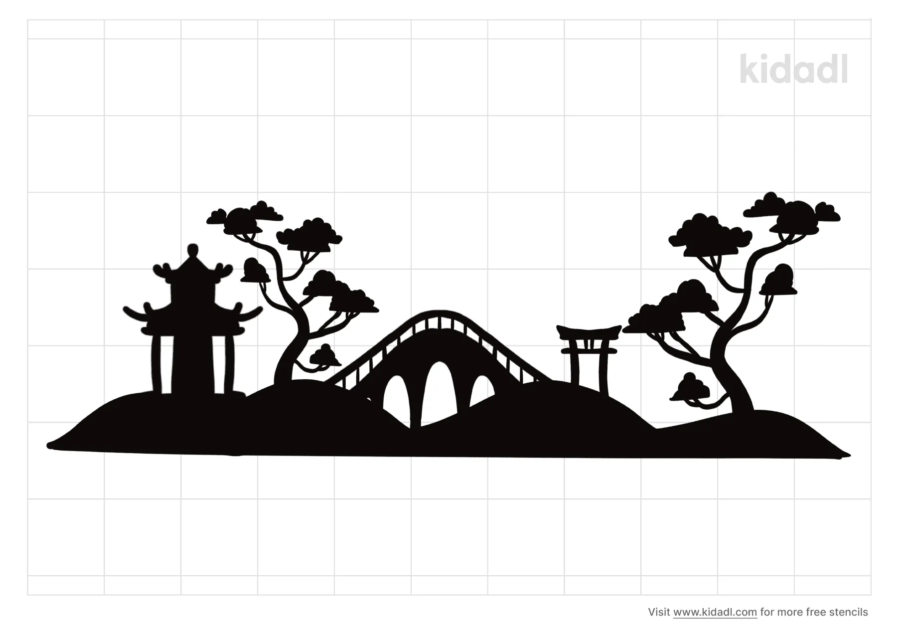 Chinese Landscape Stencils Free Printable Nature Stencils Kidadl And Nature Stencils Free Printable Stencils Kidadl