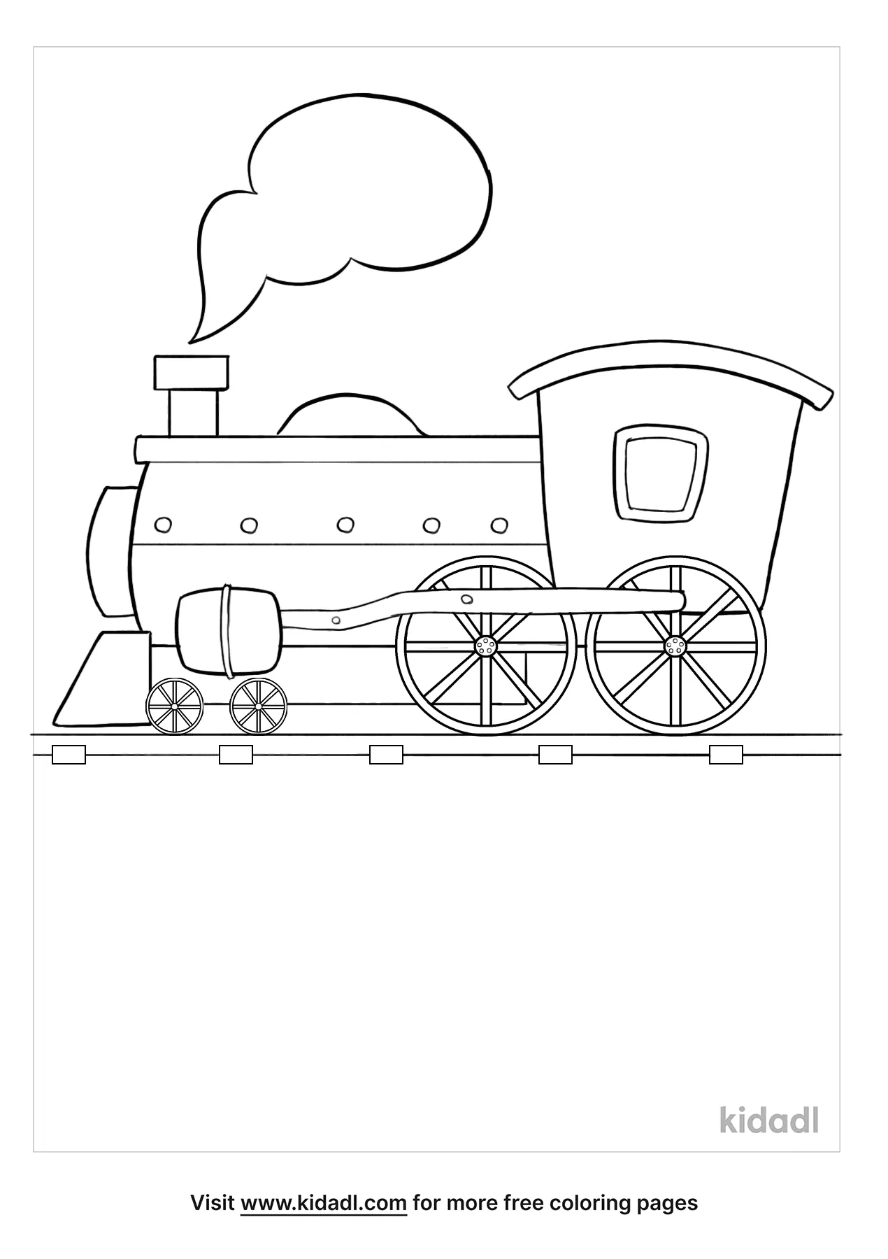 free printable train coloring pages