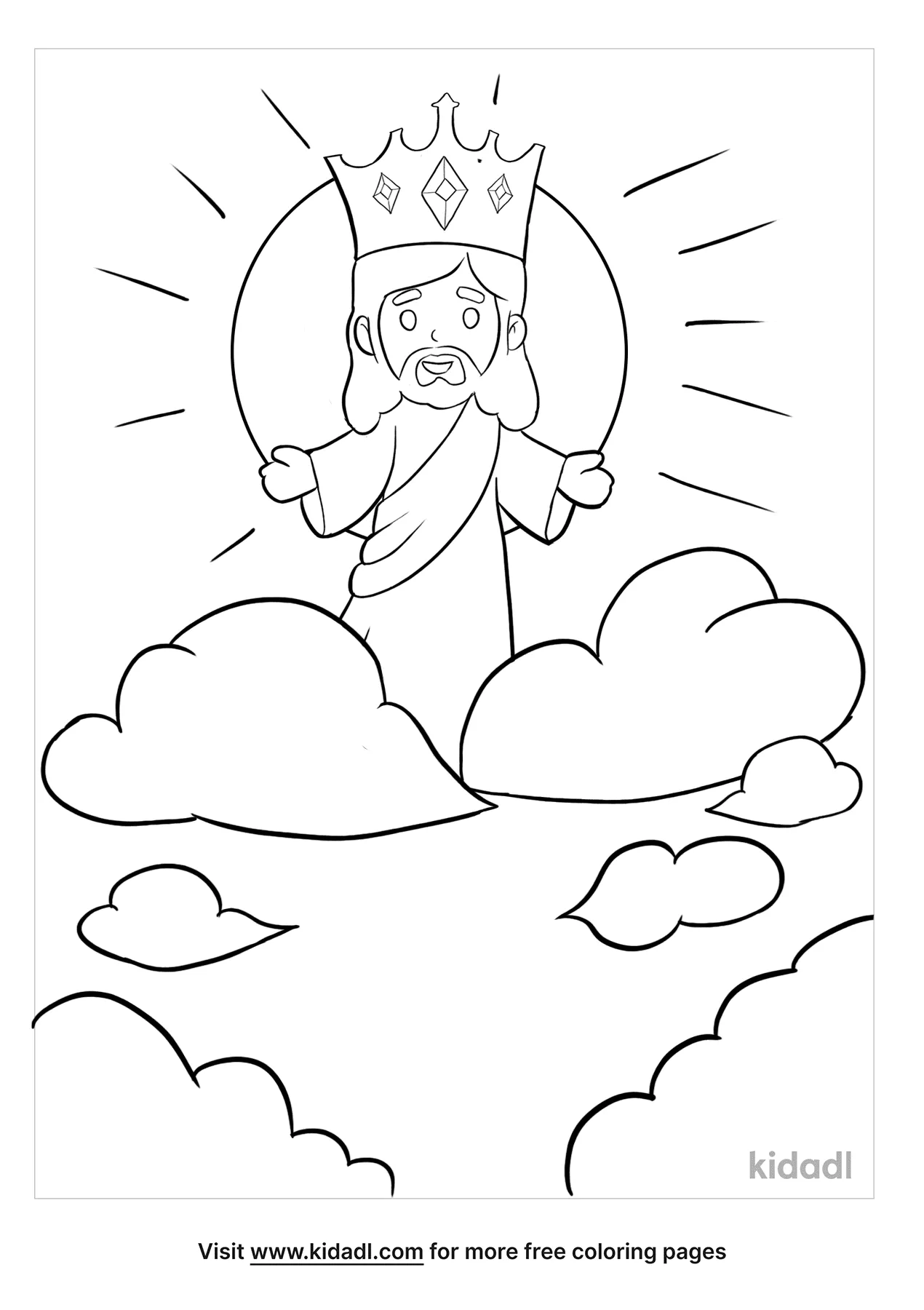 free king jesus coloring pages