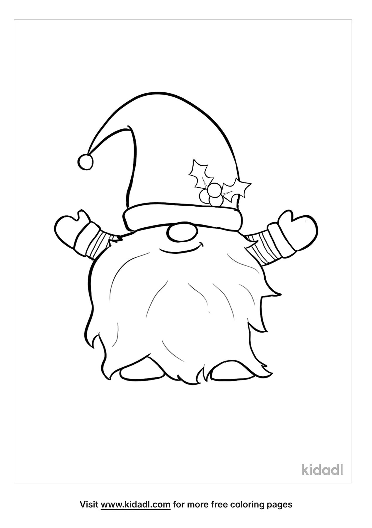 gnome coloring pages
