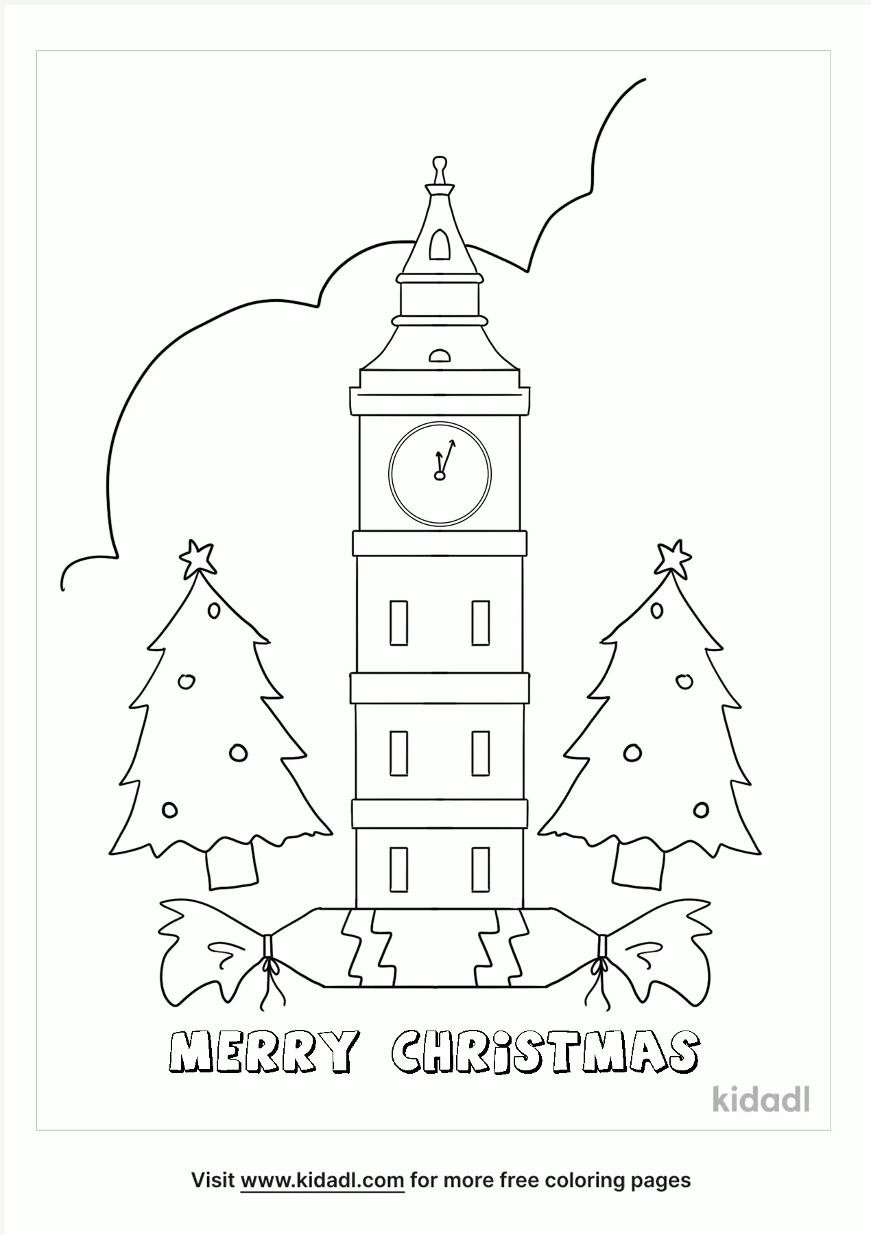 christmas time coloring pages
