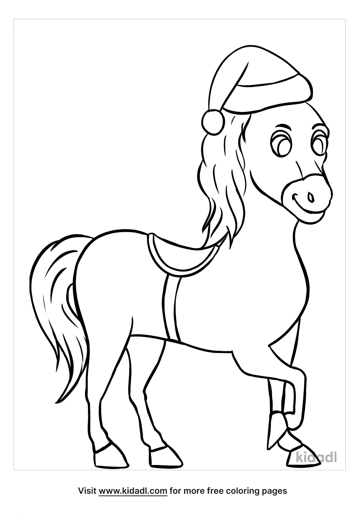 Christmas Horse Coloring Pages Free Christmas Coloring Pages Kidadl