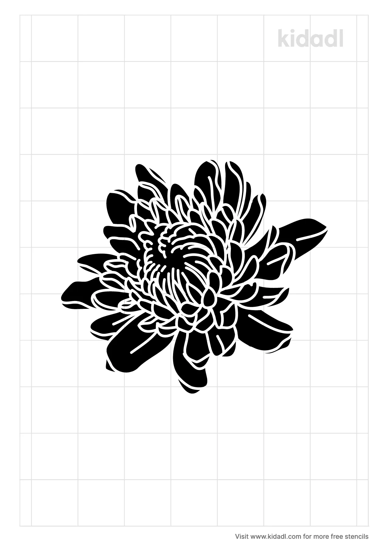 chrysanthemum stencil