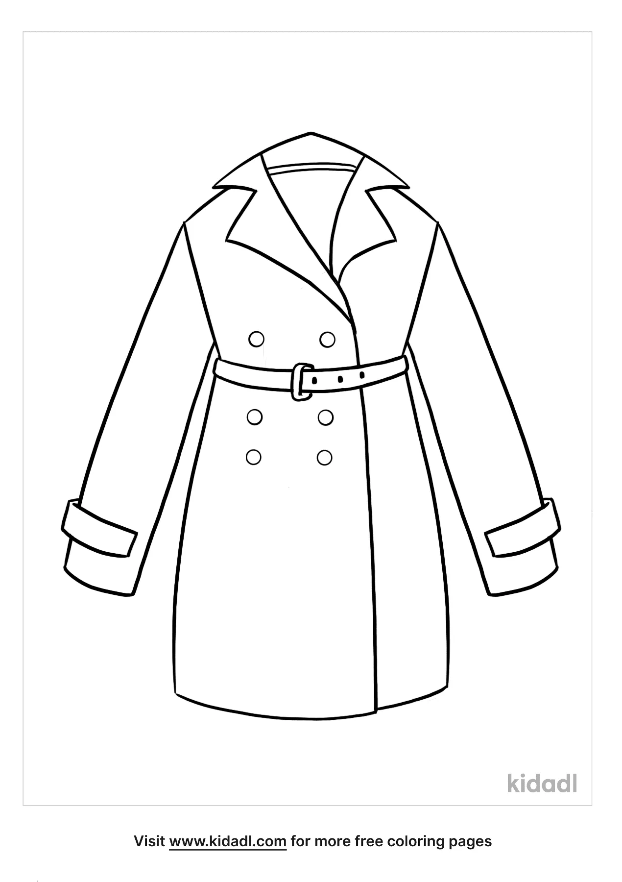 Coat Coloring Pages | Free Fashion-and-beauty Coloring Pages | Kidadl