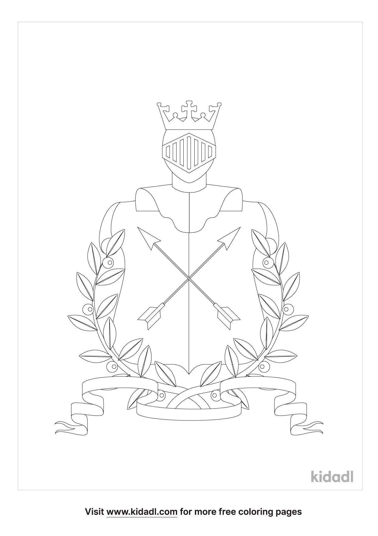 Blank Coat Of Arms Coloring Page 