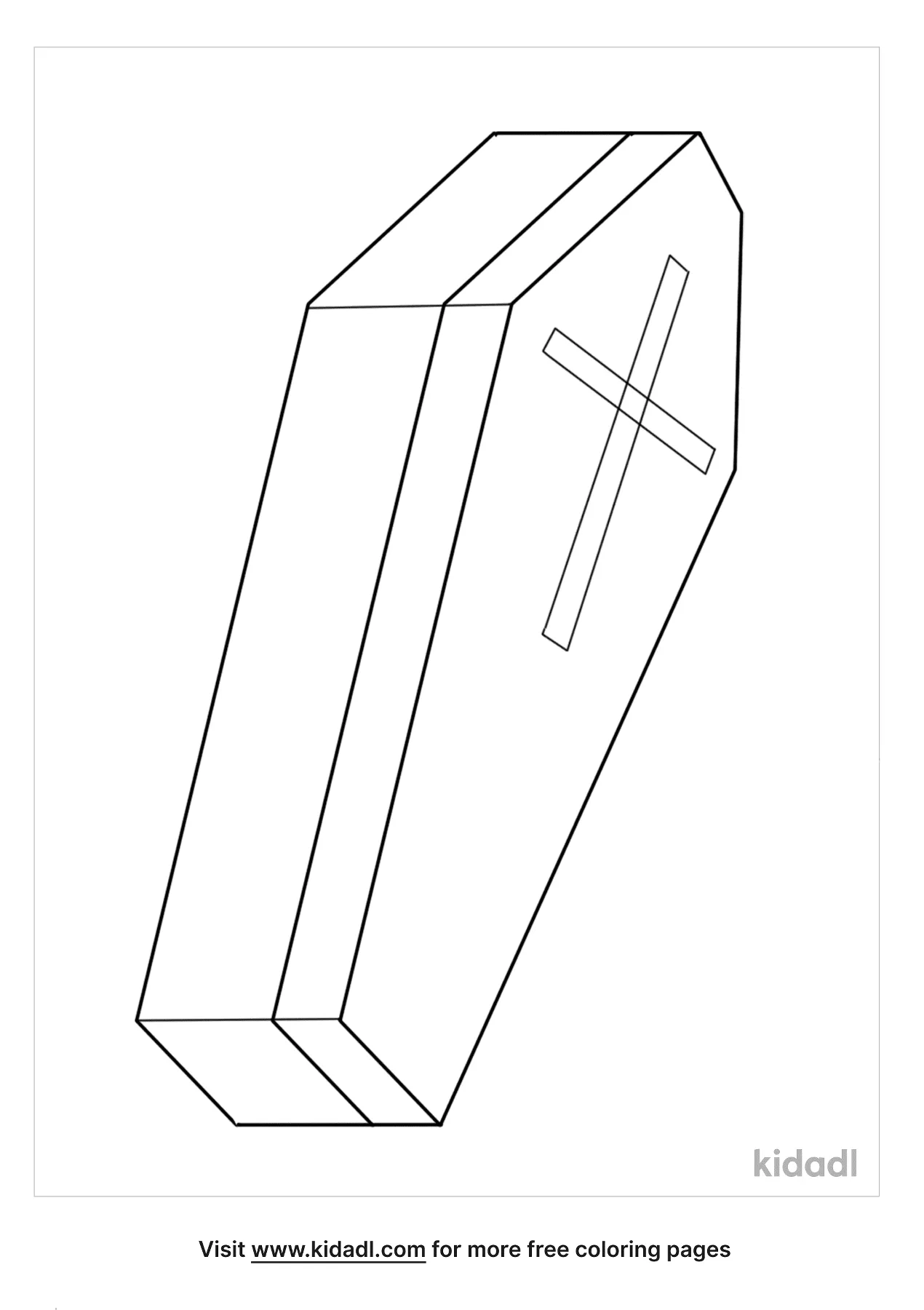 Coffin Coloring Pages Free Halloween Coloring Pages Kidadl