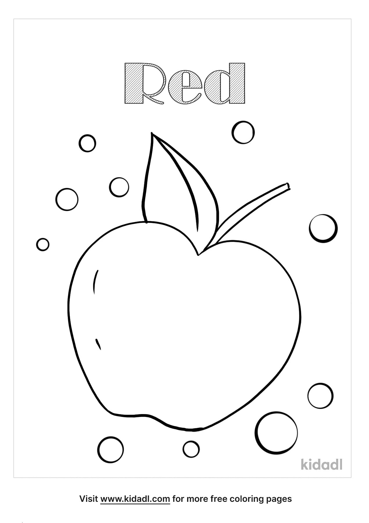 Color Red Coloring Pages   Free Preschool Coloring Pages   Kidadl