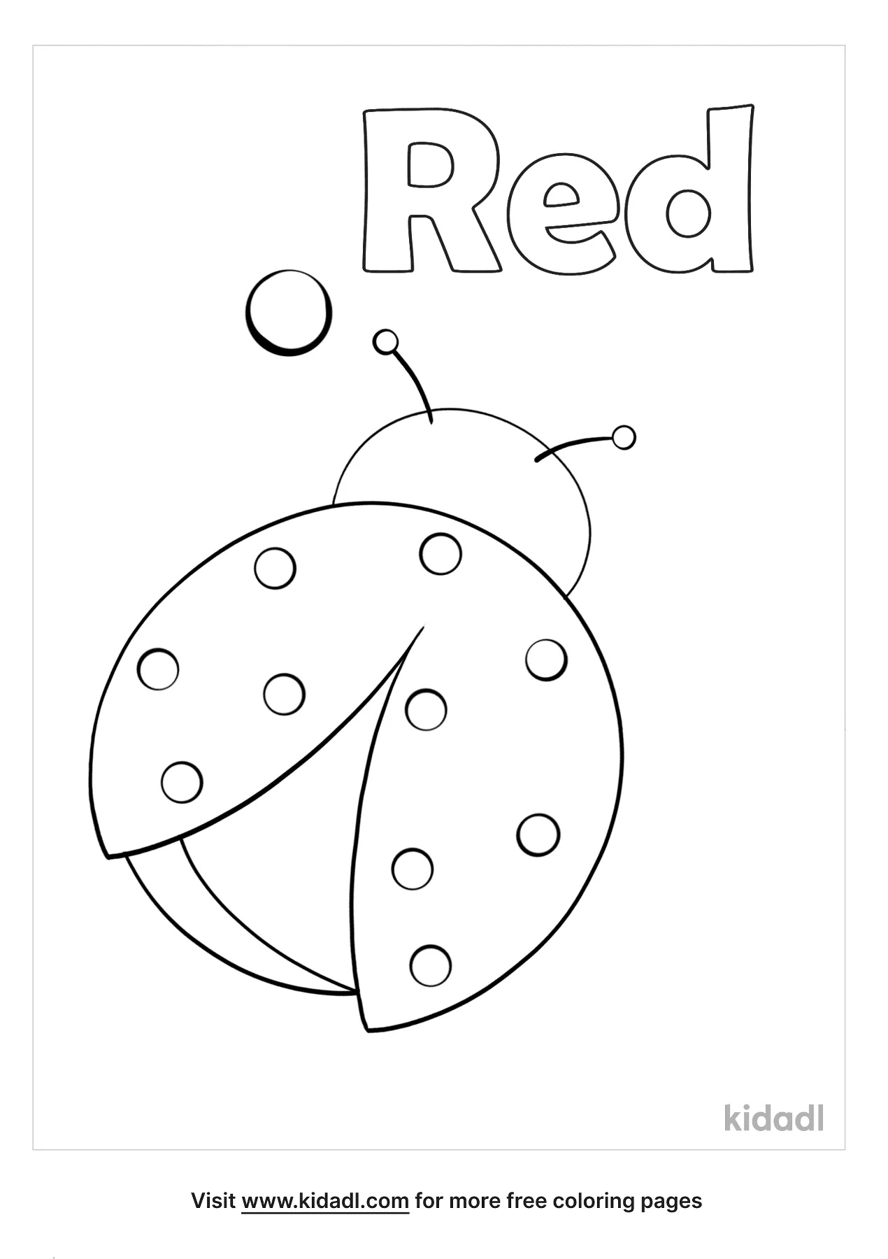 color red coloring pages