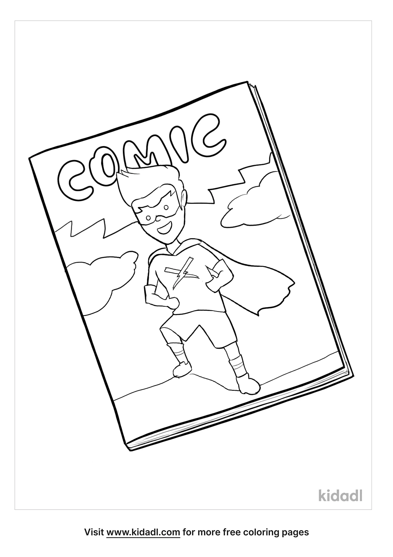 Comic Coloring Page