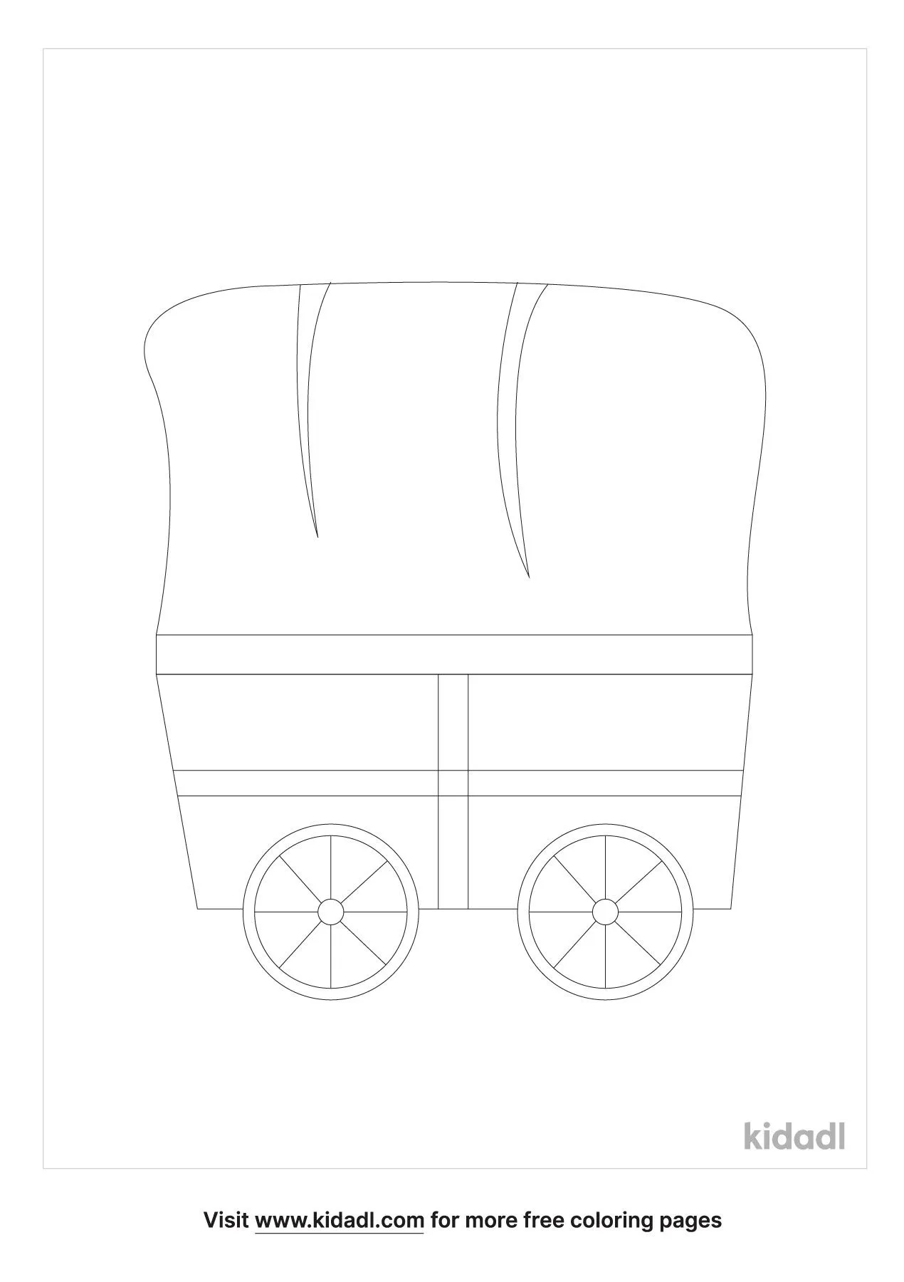 Covered Wagon Coloring Pages