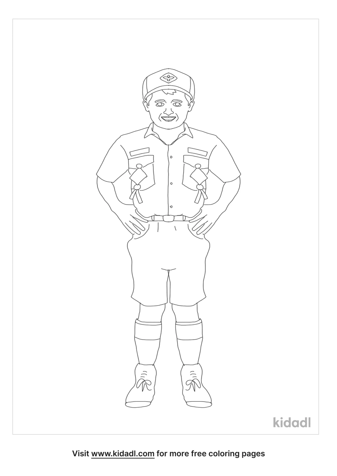 cubscout coloring pages