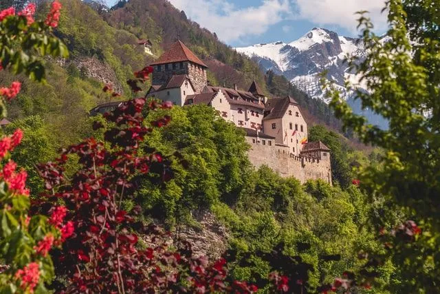The gorgeous Vaduz Castle is a must-visit spot during spring.