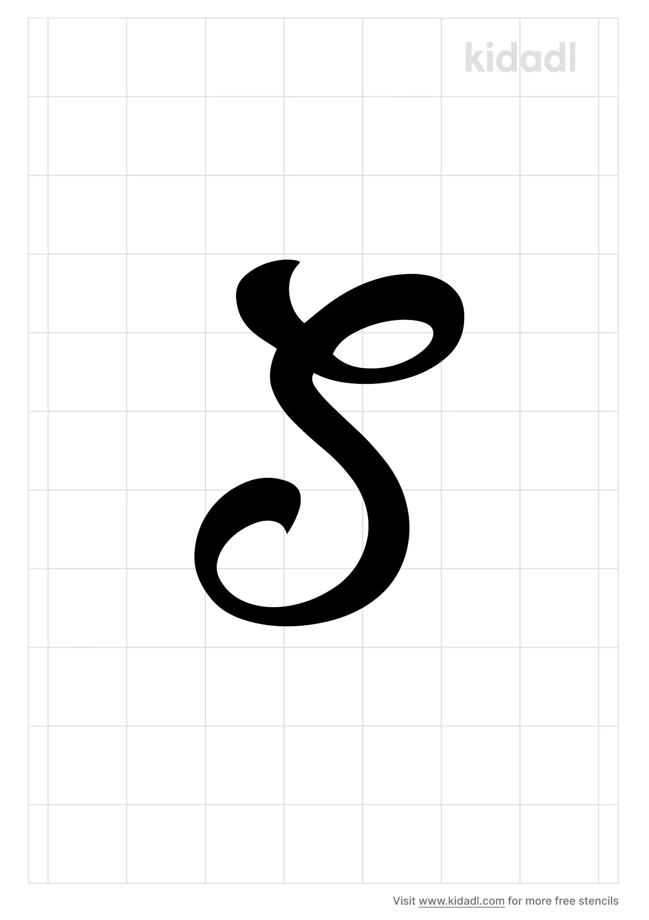 s in cursive